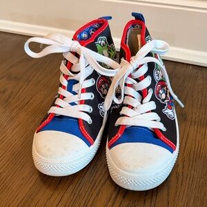 Super Mario Kids High-Top Sneakers with Character Design